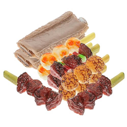 HONITANO 10 Stück Simulierte Grillspieße für hühner BBQ- spielsachen für küchendekoration Küchenspielset Grillspielzeug Spielzeugnahrung PVC HONITANO 10 Stück Simulierte Grillspieße für hühner BBQ- spielsachen für küchendekoration Küchenspielset Grillspielzeug Spielzeugnahrung PVC von HONITANO