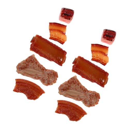 HONITANO 10 Stück Simulierte Rippchen Fleisch Requisiten Lebensmittel Realistische Lebensmittel Kleine Gefälschte Lebensmittel Künstliche Lebensmittel Zur Anzeige Mini HONITANO 10 Stück Simulierte Rippchen Fleisch Requisiten Lebensmittel Realistische Lebensmittel Kleine Gefälschte Lebensmittel Künstliche Lebensmittel Zur Anzeige Mini von HONITANO