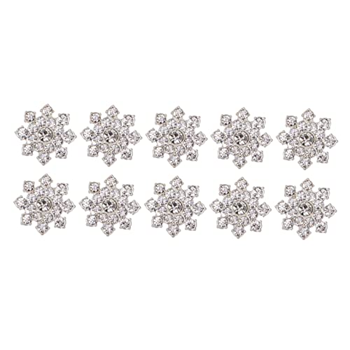 HONITANO 10 Stück Strass -Patch -Zubehör DIY Schmuck Strass DIY Schmuckzubehör schmuck DIY zubehör DIY-Accessoire-Anhänger legierte Ornamente Silver von HONITANO