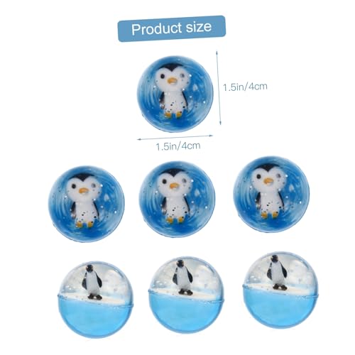 HONITANO 10 Stück Teiliges Elastische Kristallbälle Hochspringende Transparente Hüpfbälle für Drinnen und Draußen Spielerisches Lernspielzeug für Jungen und Mädchen von HONITANO