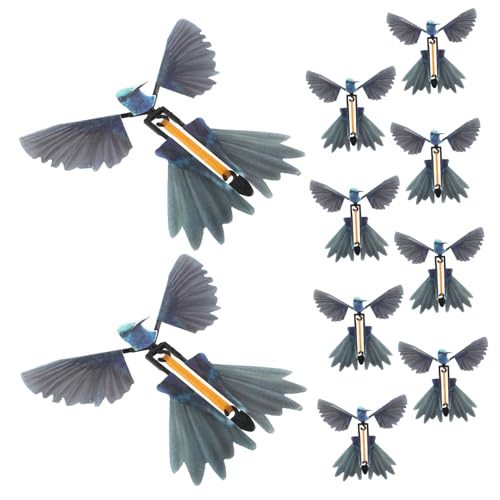 HONITANO 10 Stück Teiliges Fliegendes Wind Up Flugvogel Deko für Party und Festival Langlebiges Performance Prop zur Hand Auge Koordination Kreatives für Familien HONITANO 10 Stück Teiliges Fliegendes Wind Up Flugvogel Deko für Party und Festival Langlebiges Performance Prop zur Hand Auge Koordination Kreatives für Familien von HONITANO