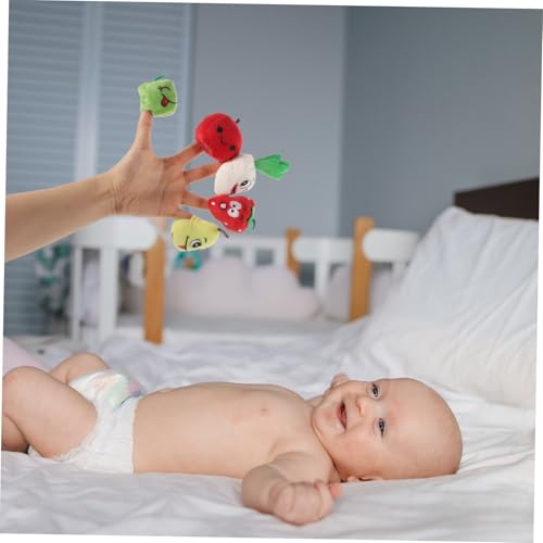 HONITANO 10 Stück Teiliges Früchte Fingerpuppen aus Interaktive Handpuppen für Kleinkinder Fördert Sprachentwicklung Kreativität und Soziales Lernen durch Fantasievolles von HONITANO