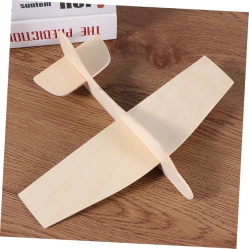 HONITANO 10 Stück Teiliges Holzflugzeug Modell Bausatz DIY Flugzeug aus Glattem Hautfreundlichem Holz mit Abgerundeten Kanten Einfach Zusammenzubauen Fördert Feinmotorik und Kreativität von HONITANO