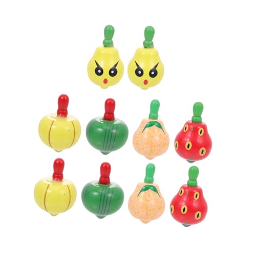 HONITANO 10 Stück Teiliges Holzspielzeug Bunte Früchte Holz Gyros Lustiges Motorikspielzeug Druckabbau Montessori Lernspielzeug für Jungen Mädchen Ab Jahren HONITANO 10 Stück Teiliges Holzspielzeug Bunte Früchte Holz Gyros Lustiges Motorikspielzeug Druckabbau Montessori Lernspielzeug für Jungen Mädchen Ab Jahren von HONITANO