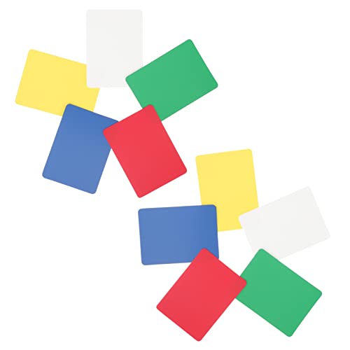 HONITANO 10 Stück Teiliges Kunststoff Poker Schnittkarten Universelles Dealing Tool für Pokerabende Langlebig und Praktisch für Familien und Gesellschaftsspiele Fünf Farben Je Karten von HONITANO