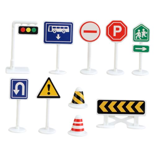 HONITANO 10 Stück Teiliges Mini Verkehrszeichen Spielset aus Sicherem Leichtem Material Farbenfrohe Straßensimulation Kombinierbar mit Baufahrzeugspielzeug für Kindliche Verkehrserziehung HONITANO 10 Stück Teiliges Mini Verkehrszeichen Spielset aus Sicherem Leichtem Material Farbenfrohe Straßensimulation Kombinierbar mit Baufahrzeugspielzeug für Kindliche Verkehrserziehung von HONITANO