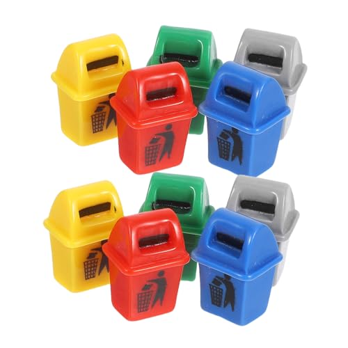 HONITANO 10 Stück Teiliges Mini mülleimer Resin für Puppenhaus Kreative Mülltonnen mikrolandschaft Realistische Sortierbehälter in Gelb Rot Grün Blau DIY Mikro Dekoration für HONITANO 10 Stück Teiliges Mini mülleimer Resin für Puppenhaus Kreative Mülltonnen mikrolandschaft Realistische Sortierbehälter in Gelb Rot Grün Blau DIY Mikro Dekoration für von HONITANO