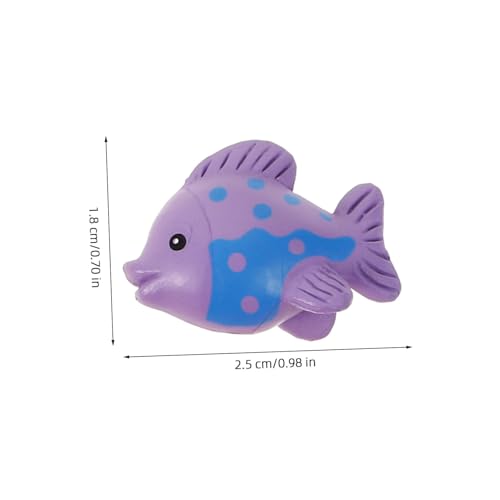 HONITANO 10 Stück Teiliges Miniatur Meerestiere Figuren aus Kunststoff Realistische Bunte Fischdekoration für Aquarium Schreibtisch Garten Geeignet als Dekorative Mini Tierfiguren und von HONITANO