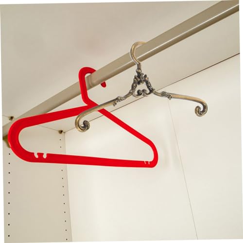 HONITANO 10 Stück Teiliges Miniatur Puppenhaus Kleiderbügel aus Langlebigem Metall Vintage Stil Stabiler Halter für Puppenkleider als Puppenhaus Zubehör und Aufbewahrung von HONITANO