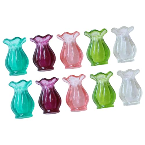 HONITANO 10 Stück Teiliges Miniatur vasen Resin Dekorative Mini blumenvase für Puppenhaus Micro Landschaft und Kleine Hausdekoration Vielseitiges Realistisches Modell für DIY und HONITANO 10 Stück Teiliges Miniatur vasen Resin Dekorative Mini blumenvase für Puppenhaus Micro Landschaft und Kleine Hausdekoration Vielseitiges Realistisches Modell für DIY und von HONITANO