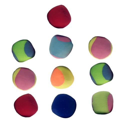 HONITANO 10 Stück Teiliges Saugnapf Stickball Bunte Weiche Wurf und Fangbälle Sicherer Lustiges Outdoor Spiel für Kindergarten und Familien Stressabbauend und Leicht Tragbar von HONITANO
