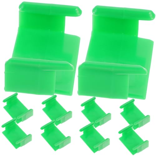 HONITANO 10 Stück Track Fixer Schiene Blau Bahngleis Zugverbinder-Adapter die Bahnstrecke Train Toy Zug Gleisverbindung Toy Train Gleisanschluss Eisenbahnzugschnalle Plastik Green von HONITANO