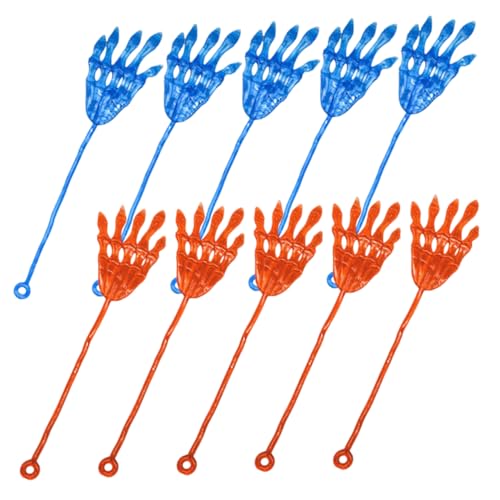 HONITANO 10 Stück Wandklebe-requisiten Dehnbare Requisiten Klebrige Hand Für Streich Halloween-partygeschenke Klebrige Hand Für Party Elastische Klebrige Handfläche Dehnbare Hand von HONITANO