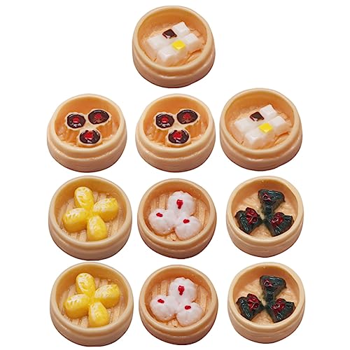 HONITANO 10 Stück winziges Essen Miniatur Spielzeugnahrung realistisch Mini-Essen puppenhauszubehör Simulation Lebensmittel Mini Dampfgarer dekorative gefälschte Dessert-Requisiten Harz HONITANO 10 Stück winziges Essen Miniatur Spielzeugnahrung realistisch Mini-Essen puppenhauszubehör Simulation Lebensmittel Mini Dampfgarer dekorative gefälschte Dessert-Requisiten Harz von HONITANO