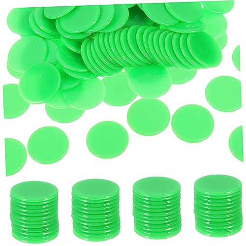 HONITANO 100 Stück Bingo Chips Spielsteine aus Robustem Wiederverwendbarem Material Einfarbig Grün Glatte Kanten Langlebige Zählchips für Brettspiele Poker Bingo und Partyzubehör HONITANO 100 Stück Bingo Chips Spielsteine aus Robustem Wiederverwendbarem Material Einfarbig Grün Glatte Kanten Langlebige Zählchips für Brettspiele Poker Bingo und Partyzubehör von HONITANO