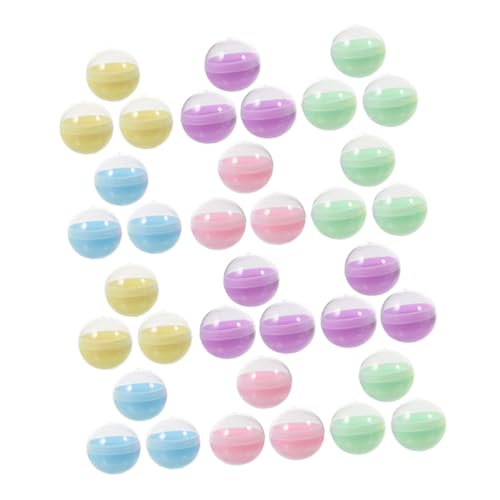 HONITANO 100 Stück Halbtransparente Macaron farbige Befüllbare Kunststoffkugeln für Kaugummiautomaten DIY Bastelprojekte und Dekoration Vielseitige Aufbewahrungsbehälter HONITANO 100 Stück Halbtransparente Macaron farbige Befüllbare Kunststoffkugeln für Kaugummiautomaten DIY Bastelprojekte und Dekoration Vielseitige Aufbewahrungsbehälter von HONITANO