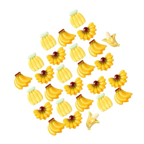 HONITANO 100 Stück Mini Banane Modell Lifelike Fake Fruit Dekorative Künstliche Banane Fotografie Requisite Realistische Obst Simulation Prop für Malerei Party Film von HONITANO