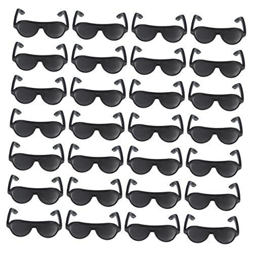 HONITANO Puppen-Sonnenbrillen-Set 100-teilig PVC Mini-Brille Für Jungen Und Mädchen Anziehspielzeug Miniatur-puppenzubehör von HONITANO
