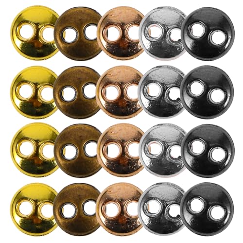 HONITANO 100 Stück Mini Rundknöpfe für Puppen Metallknöpfe DIY Puppenkleidung Basteln Scrapbooking Einzigartiges Design und Vielseitige Anwendung von HONITANO