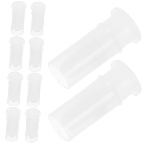 HONITANO 100 Stück Plüschtierzubehör Haustier Plastik Quietscher DIY Hundespielzeug Quietscher aus Kunststoff DIY Puppe Quietscher Harz Weiß von HONITANO