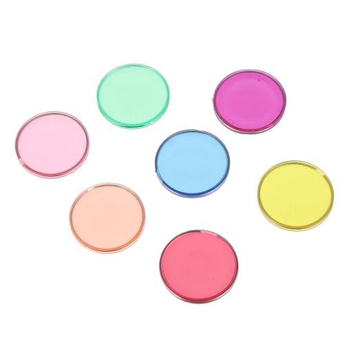 HONITANO 100 Stück Teiliges Bunte Transparente Lernscheiben mit Metallrand für Mathematikspielzeug Pädagogisch Sicher Abgerundet zum Rechnen und Zählen Vorschule Kindergarten HONITANO 100 Stück Teiliges Bunte Transparente Lernscheiben mit Metallrand für Mathematikspielzeug Pädagogisch Sicher Abgerundet zum Rechnen und Zählen Vorschule Kindergarten von HONITANO