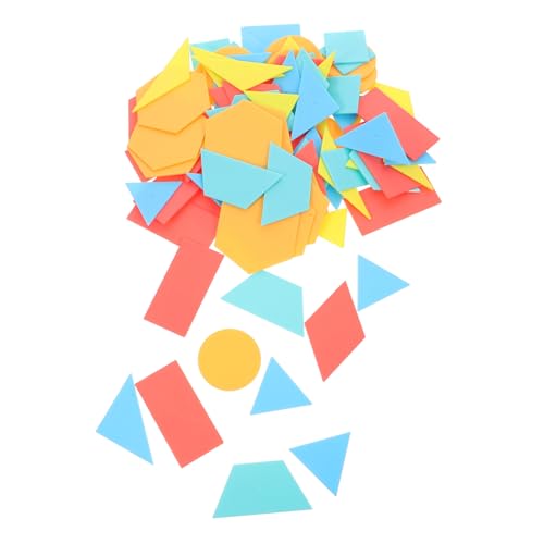 HONITANO 100 Stück Teiliges Geometrisches Lernspielzeug für Fördert Formenerkennung Kreativität und Kritisches Pädagogisches Werkzeug für Eltern und Lehrer zur Einführung in Rechtecke und HONITANO 100 Stück Teiliges Geometrisches Lernspielzeug für Fördert Formenerkennung Kreativität und Kritisches Pädagogisches Werkzeug für Eltern und Lehrer zur Einführung in Rechtecke und von HONITANO