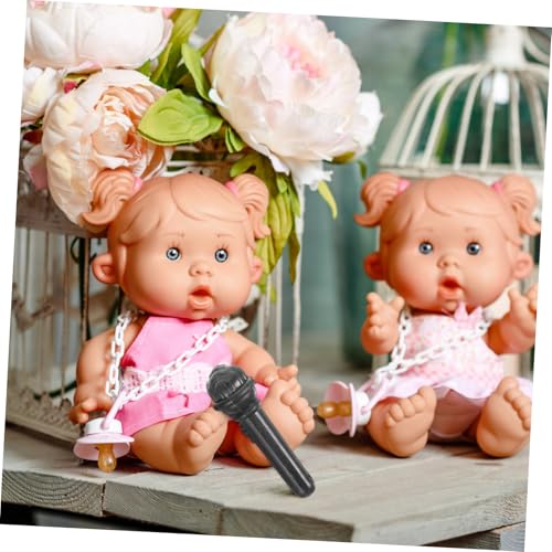 HONITANO 100 Stück Teiliges Mini Mikrofon Zarte Mikrofon Deko Leichtes Ktv Zubehör für Puppenhaus Robust und Bruchsicher als Foto Requisite und Geschenk HONITANO 100 Stück Teiliges Mini Mikrofon Zarte Mikrofon Deko Leichtes Ktv Zubehör für Puppenhaus Robust und Bruchsicher als Foto Requisite und Geschenk von HONITANO