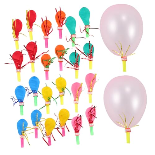 HONITANO 100Stücke Ballon Pfeifen Musikalische für Geburtstagsfeiern Bunte Partypfeifen für Unvergessliche Kinderfeste von HONITANO