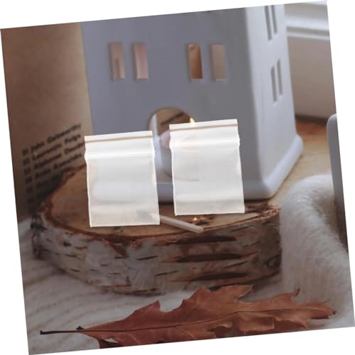 HONITANO 100Stücke Mini Plastiktüten Transparente Verschlussbeutel Wiederverschließbare Aufbewahrung für Puppenhaus und Kleine Accessoires für Lebensmittel von HONITANO