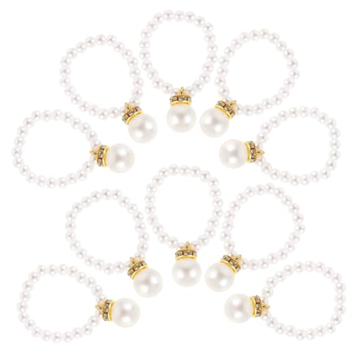 HONITANO 10Stücke Mini Charm Halskette für Puppen Dekorative Kunstperlen mit Gelber Ente Zubehör für DIY Schmuck und Puppenmode Kreative Bastelprojekte von HONITANO