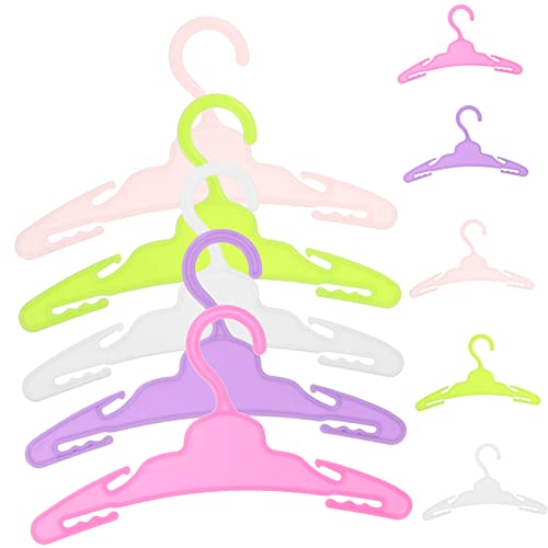 HONITANO 10stücke Mini Puppen Kleiderbügel Teiliges Für Puppenkleidung Leicht Und Platzsparend Für Puppenhäuser Und Dekoration von HONITANO