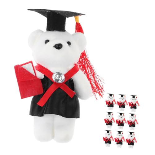 HONITANO 10stücke Teiliges Süßer Plüsch-bären Für Abschluss Dekorative -bären Für Blumensträuße Geschenkideen Graduierung Für Kindergarten Schule Und Universität von HONITANO
