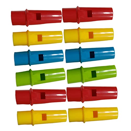 HONITANO 12 Stück DIY -Musikinstrumentspielzeug kinderinstrumente musikinstrumente Musikspielzeug Set Rhythmusinstrument flöten selber Machen pfeift Panflöten von HONITANO
