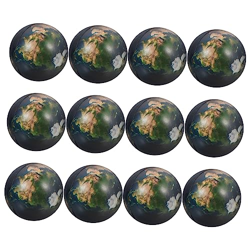 HONITANO 12 Stück Kugel quetschen hühner kinderknallzeug Decompression Toy Geburtstagsgeschenk Toy Druckkugeln Requisiten für die Früherziehung Planet-Hüpfbälle Pu von HONITANO