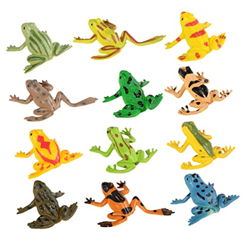 HONITANO 12 Stück Teiliges Froschmodell aus Hochwertigem PVC Realistische Tierfiguren Stressabbauendes und Dekoration für Jugendliche und Erwachsene als und Sammlerstück HONITANO 12 Stück Teiliges Froschmodell aus Hochwertigem PVC Realistische Tierfiguren Stressabbauendes und Dekoration für Jugendliche und Erwachsene als und Sammlerstück von HONITANO