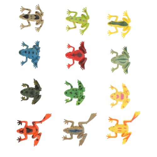 HONITANO 12 Stück Teiliges Kleine Frosch und Krötenmodelle Realistische Mini Tierfiguren aus Langlebigem Material Bunte Spielzeugfiguren für Pool und Zimmerdekoration HONITANO 12 Stück Teiliges Kleine Frosch und Krötenmodelle Realistische Mini Tierfiguren aus Langlebigem Material Bunte Spielzeugfiguren für Pool und Zimmerdekoration von HONITANO