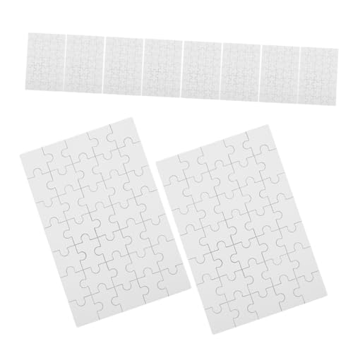 HONITANO 12 Stück Teiliges Leeres Puzzle für Sublimation DIY Holzpuzzle zum Bemalen und Gestalten für Aktivitäten Kindergärten und Kunstprojekte Teile von HONITANO