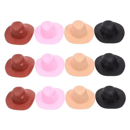 HONITANO 12 Stück Teiliges Mini Cowboy Hüte Bunte Miniatur Puppenhüte aus Stabilem Kunststoff für Puppendeko Party Foto Requisiten und Kinderspielzeug HONITANO 12 Stück Teiliges Mini Cowboy Hüte Bunte Miniatur Puppenhüte aus Stabilem Kunststoff für Puppendeko Party Foto Requisiten und Kinderspielzeug von HONITANO