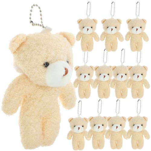 HONITANO 12 Stück Teiliges Mini teddybär Anhänger aus Weichem Plüsch Tragbare Bärenfigur Feine Verarbeitung als DIY Dekoration und Geschenk für Geburtstag Valentinstag Weihnachten HONITANO 12 Stück Teiliges Mini teddybär Anhänger aus Weichem Plüsch Tragbare Bärenfigur Feine Verarbeitung als DIY Dekoration und Geschenk für Geburtstag Valentinstag Weihnachten von HONITANO