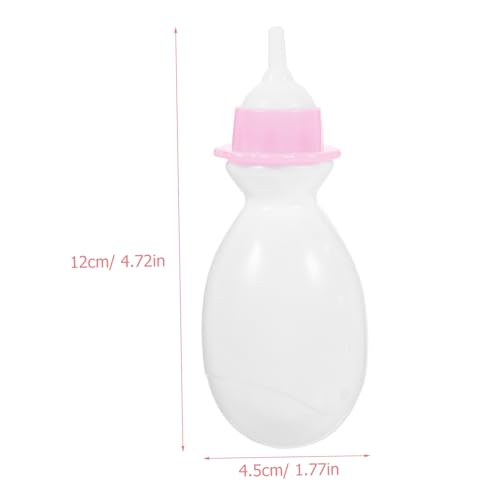 HONITANO 12 Stück Teiliges Miniatur Babyflaschen aus Strapazierfähigem Kunststoff Kindgerechte Puppenfläschchen für Mädchen Langlebig Farblich Sortiert für Puppen Spiel und Shower von HONITANO