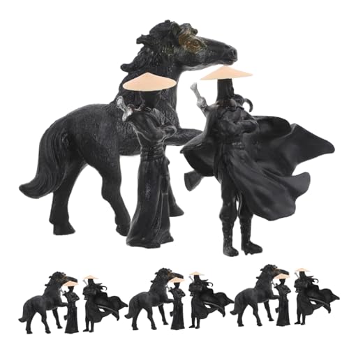 HONITANO 12 Stück Teiliges Miniatur Figuren aus Resin Antiker Chinesischer Stil Detaillierte Micro Landscape Modelle Dekorative Desktop Statuen für Garten und Aquarium Kulturelle von HONITANO