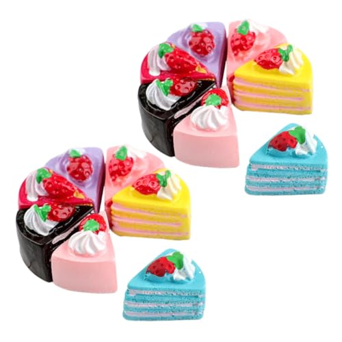HONITANO 12 Stück Teiliges Miniatur Kuchen Bunte Fake Cake Ornamente Puppenhaus Zubehör Realistische Miniature Food Dekoration für DIY und Puppenhaus Küche von HONITANO