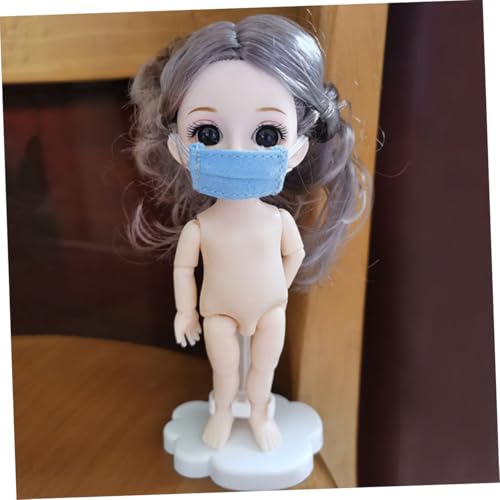 HONITANO 12 Stück Teiliges Miniatur Puppengesichtsmasken aus Hautfreundlichem Stoff Dekorative Mini Masken für Puppen Vielseitiges Zubehör für DIY Puppenhaus Kinderspiel und Fotoshooting von HONITANO