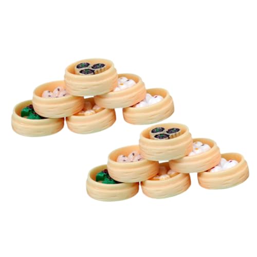 HONITANO 12 Stück Teiliges Miniatur Realistische Lebensmittel Dekoration für Puppenhaus Langlebige Miniatur Dampfkorb Ornamente Farbecht Kindgerecht für Küchenspielzeug HONITANO 12 Stück Teiliges Miniatur Realistische Lebensmittel Dekoration für Puppenhaus Langlebige Miniatur Dampfkorb Ornamente Farbecht Kindgerecht für Küchenspielzeug von HONITANO