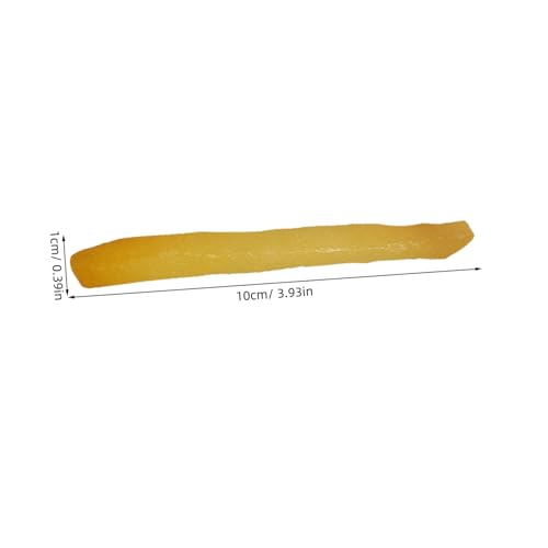 HONITANO 12 Stück Teiliges Realistisches Pommes Frites Modell Langlebiges Kunststoffspielzeug für Kinderküche Dekorative Fake Chips als Fotorequisite und Partyschmuck von HONITANO