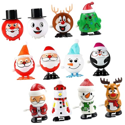 HONITANO 12 Stück Teiliges Weihnachts Aufziehspielzeug Santa Claus Wind Up Kinderfreundlich Wiederverwendbar Lustiges Party Mitbringsel zur Weihnachtszeit HONITANO 12 Stück Teiliges Weihnachts Aufziehspielzeug Santa Claus Wind Up Kinderfreundlich Wiederverwendbar Lustiges Party Mitbringsel zur Weihnachtszeit von HONITANO