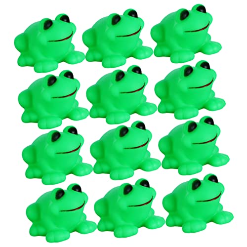 HONITANO 12 Stück Wasserspielzeugfrosch Kleinkindbadspielzeug Badespielzeug für Badespielzeug Kleinkinder Wasserspielzeug Badewanne Vinyl von HONITANO