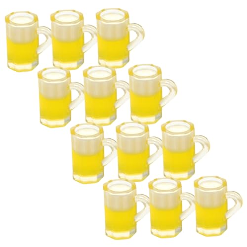 HONITANO 12 Stück Wohnkultur Winzig Mini Dollhouse Esszimmer Tassen Bierkrug Becher Puppe Szene Schmückt Foto -Requisiten Kleine Bierkrüge Harz Yellow HONITANO 12 Stück Wohnkultur Winzig Mini Dollhouse Esszimmer Tassen Bierkrug Becher Puppe Szene Schmückt Foto -Requisiten Kleine Bierkrüge Harz Yellow von HONITANO
