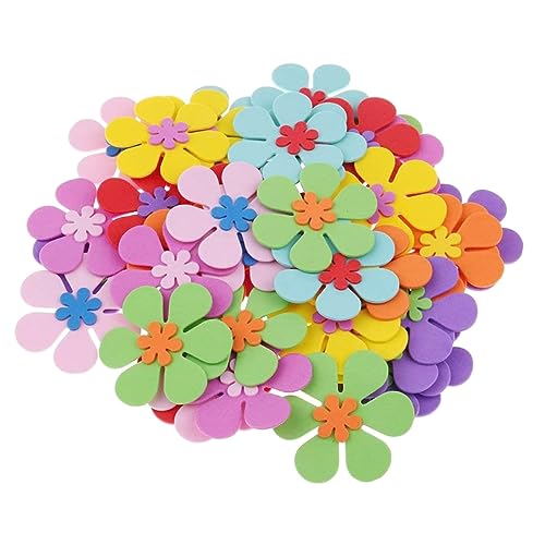 HONITANO 120 Stück Dekorative Schaumstoffblumen Zarte DIY Bastelblumen für Kindergarten und Schulraumdekoration Farbenfrohe Kreative Blumenverzierung für Handwerk und HONITANO 120 Stück Dekorative Schaumstoffblumen Zarte DIY Bastelblumen für Kindergarten und Schulraumdekoration Farbenfrohe Kreative Blumenverzierung für Handwerk und von HONITANO