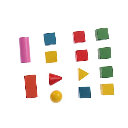 HONITANO 14 Stück Teiliges Holzbauklötze Geometrische für Pädagogisches Lernspielzeug Vorschule und Kreative Aktivitäten Zufällige Farbe Zufällige Farbe HONITANO 14 Stück Teiliges Holzbauklötze Geometrische für Pädagogisches Lernspielzeug Vorschule und Kreative Aktivitäten Zufällige Farbe Zufällige Farbe von HONITANO